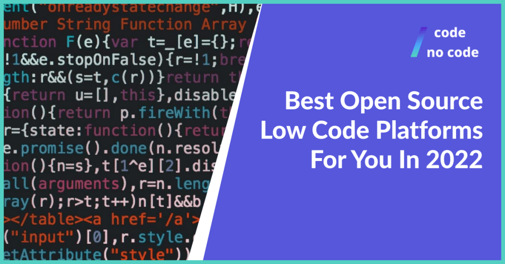 best open source low code platforms 2022 thumbnail