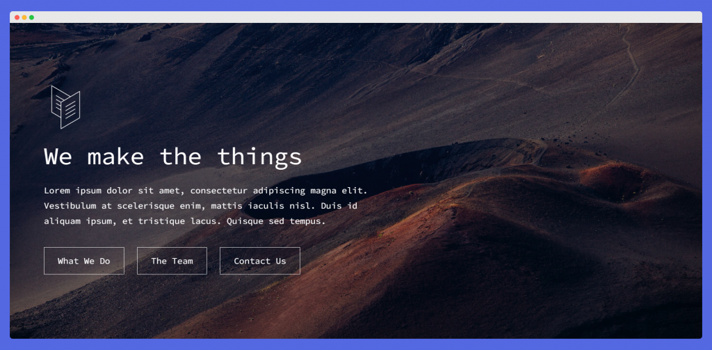 Sectioned website template - Carrd