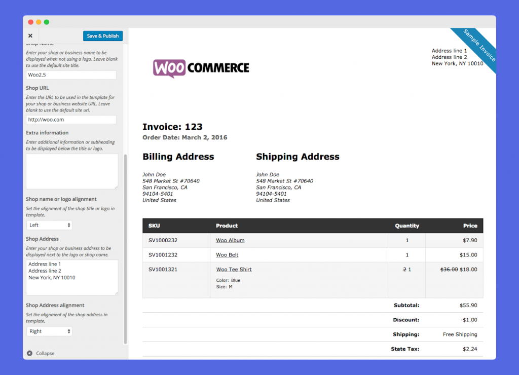 Automated invoice built with Make