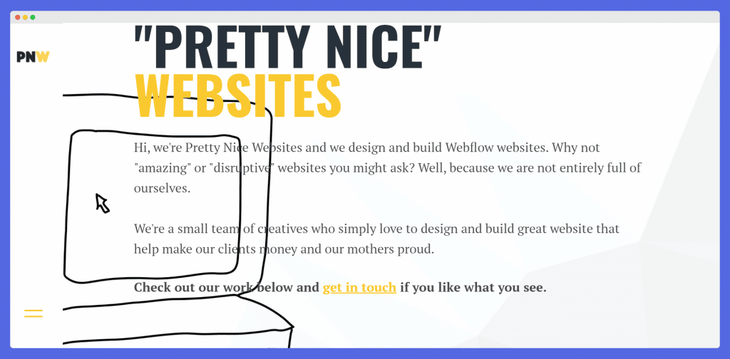 Pretty Nice Websites, Webflow Agency