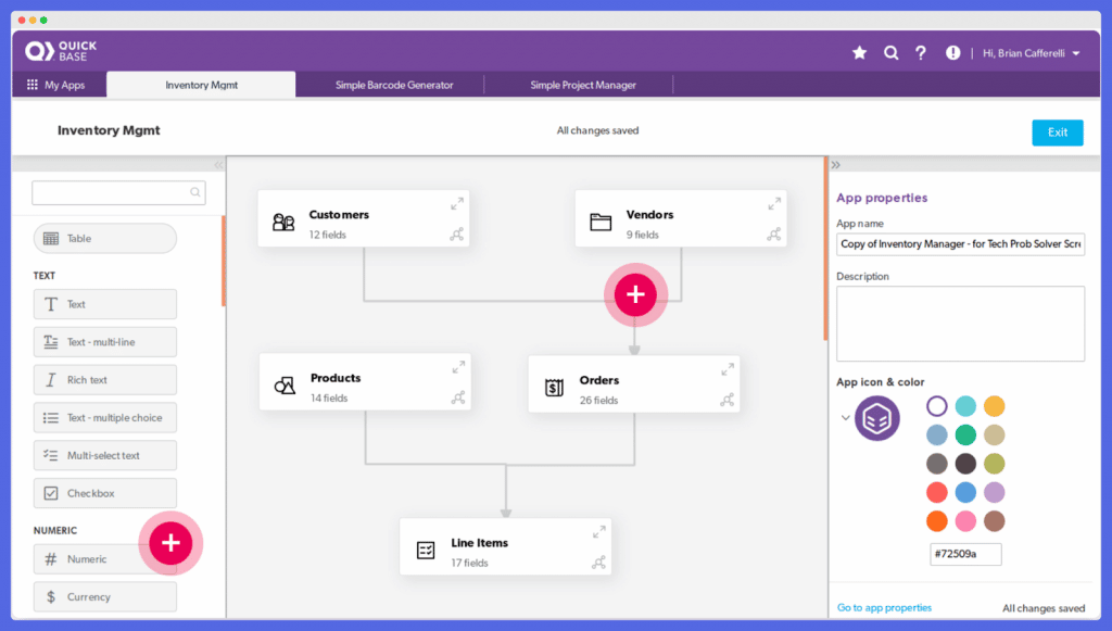 Quickbase UI