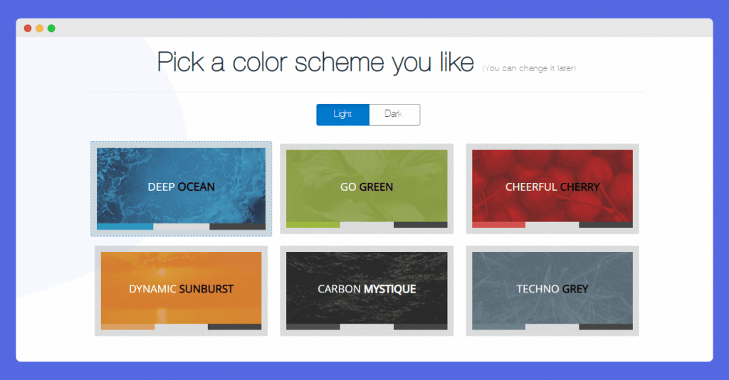 Select a color scheme - Appy Pie App Builder
