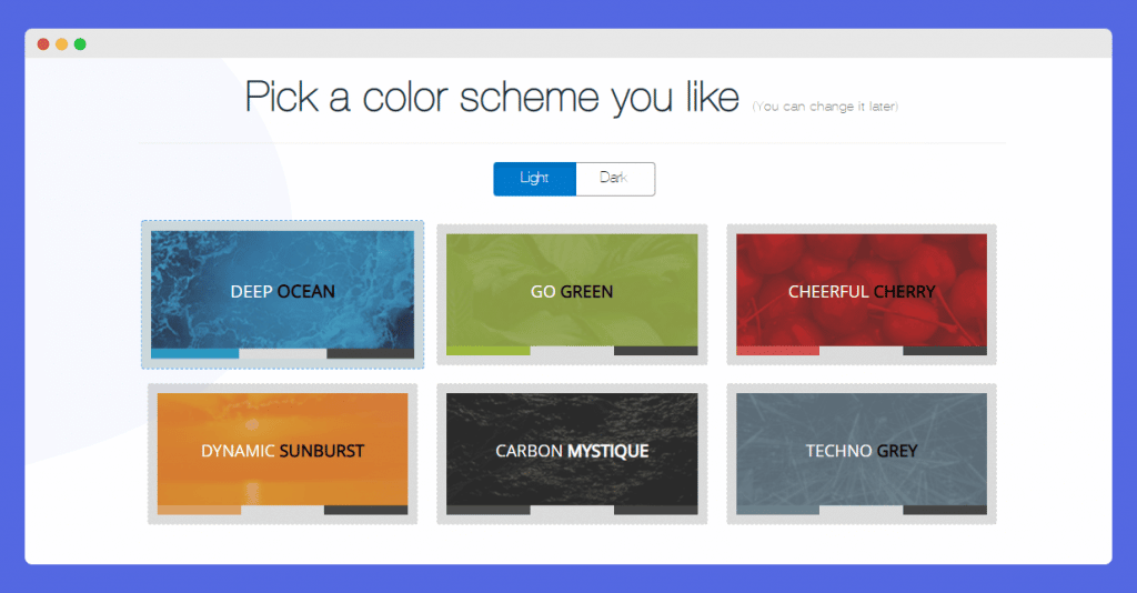 Select a color scheme - Appy Pie App Builder 