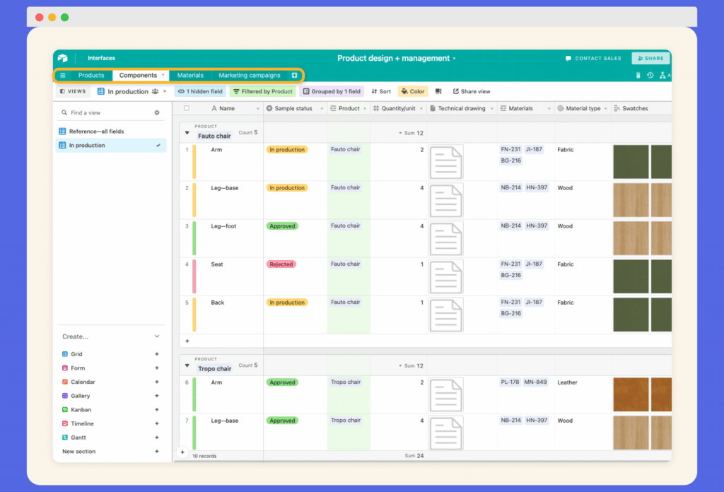 Airtable ui