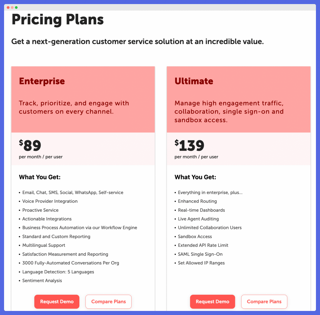 Kustomer Pricing