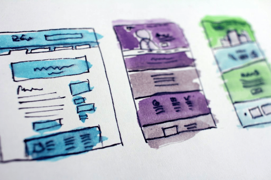 wireframes for no code app development