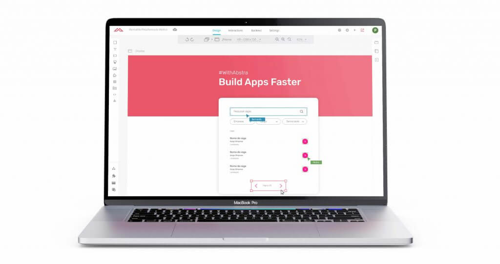 the UI of Abstra, a No Code tool