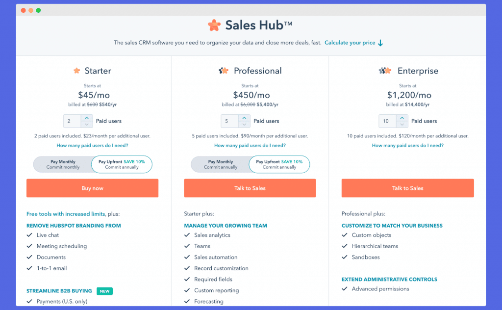 Hubspot Pricing