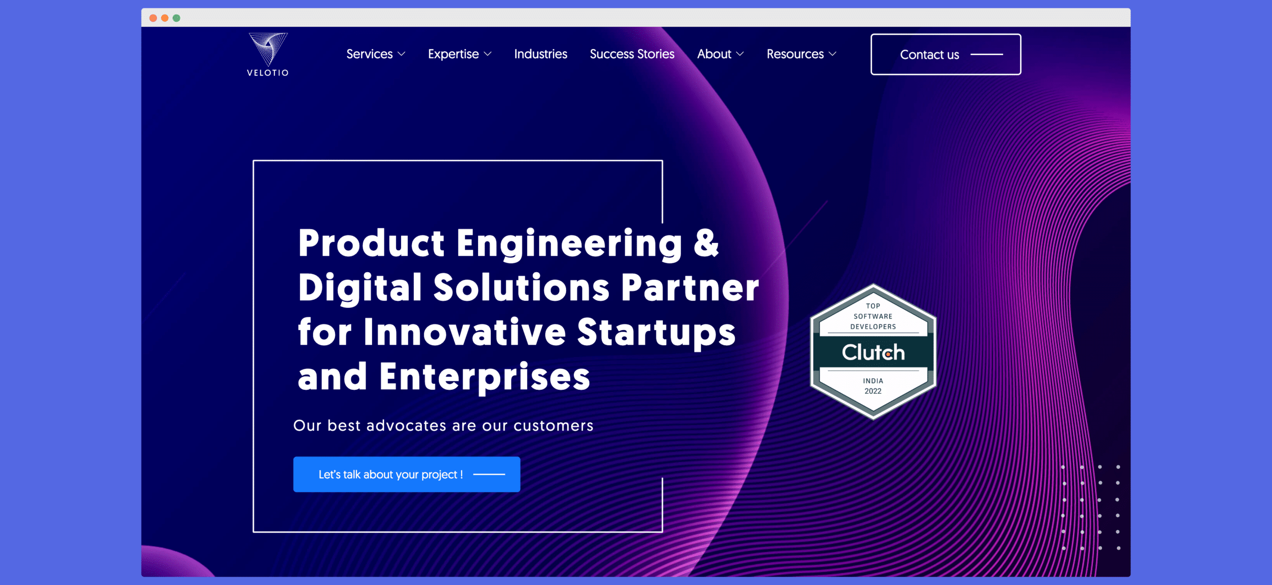velotio - product engineering and digital solutions provider website