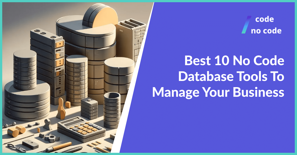 Illustration of no code database tools