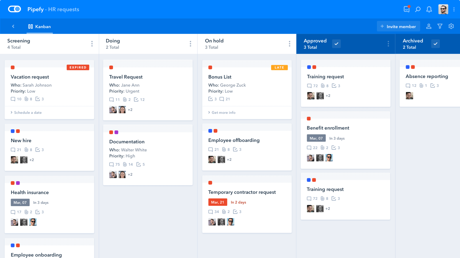 Pipefy interface